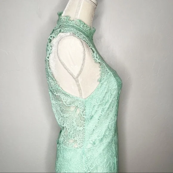 NEW! Free People Daydream Mint Bodycon Slip Dress Size L - Picture 10 of 12